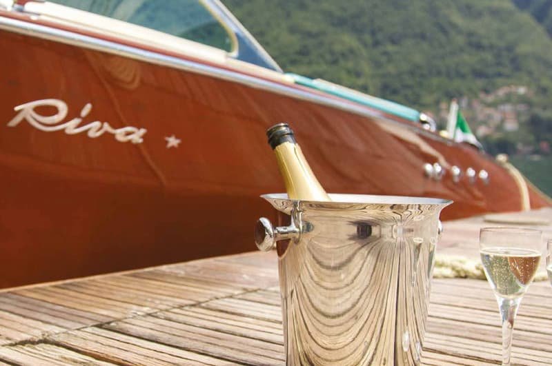 A luxury evening cruise on Lake Como by Riva boat