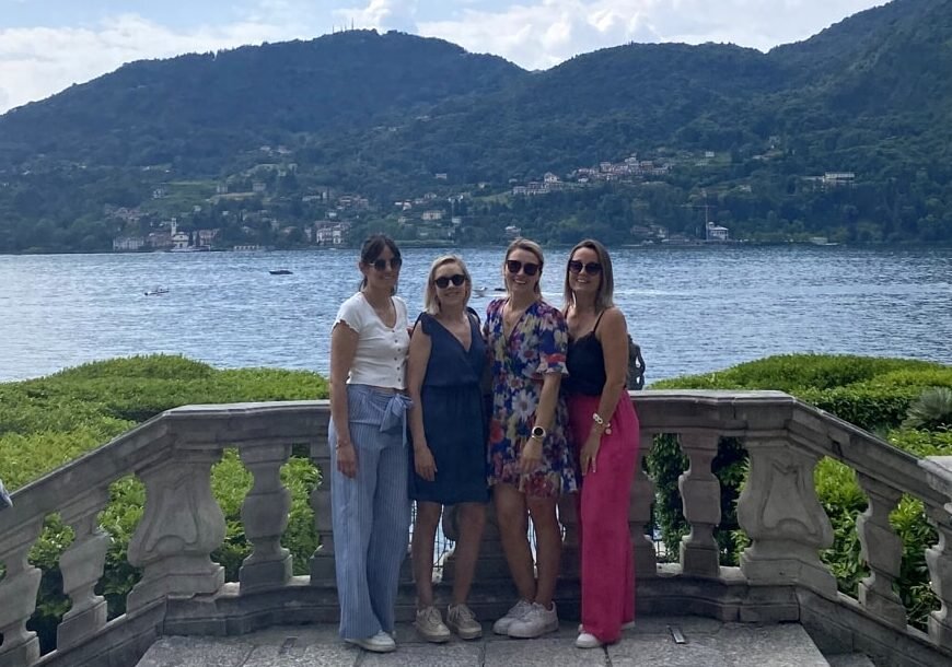 Villas and gardens between Tremezzo and Bellagio on Lake Como
