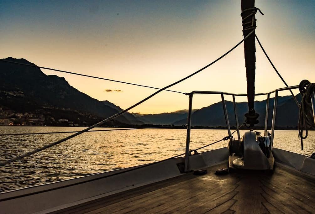 Lake Iseo, Sailing and Wine at Sunset