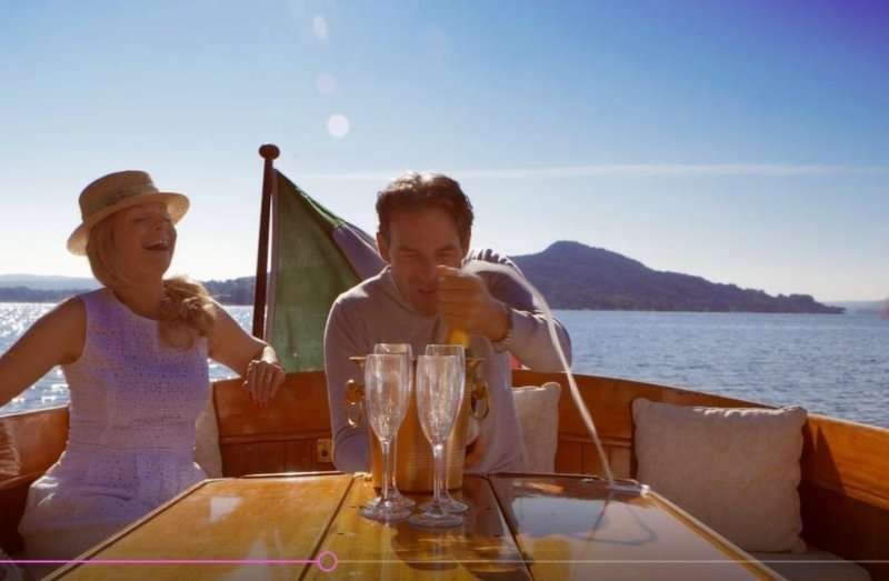 Lake Maggiore vintage private cruise at sunset with aperitif