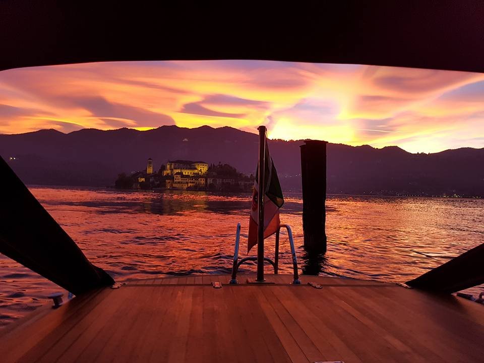 An exclusive romantic sunset cruise on Lake Orta